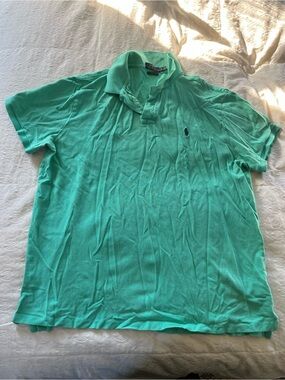 Ralph Lauren Men’s Polo Shirt - Seafoam Green size XL